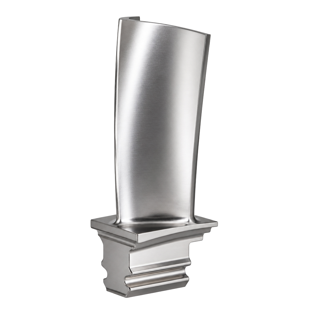 Machined titanium high pressure turbine blade